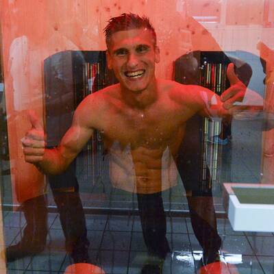 So feierte Austria in der Kabine