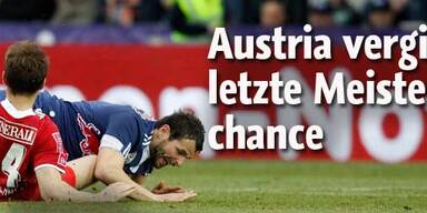 Austria vergibt letzte Meisterchance