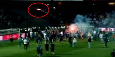 Fan-Ausschreitungen auch bei Austria