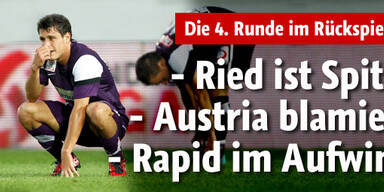 Ried, Rapid jubeln, Austria trauert