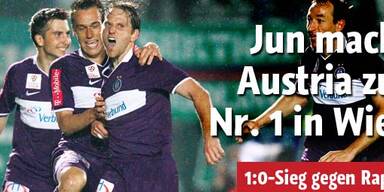 Austria schlägt Rapid im Derby mit 1:0