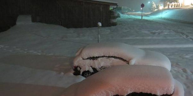 Wintereinbruch in Österreich