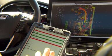 Beim selbst fahrenden Auto wird die Strecke selbst augewählt.