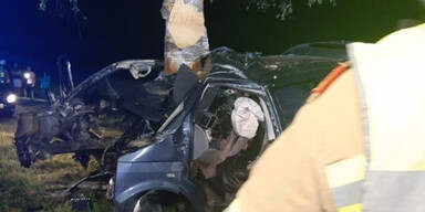 26-j&auml;hriger Pkw-Lenker crasht in Baum &ndash; tot