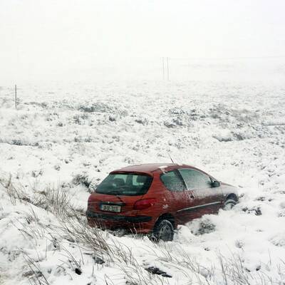 Autos kamen von der Straße ab