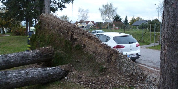 Orkan wütet in Österreich