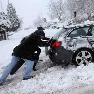Schneechaos in Europa