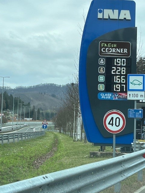 Spritpreise in Kroatien