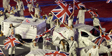 Bombast-Show zum Olympia-Abschluss