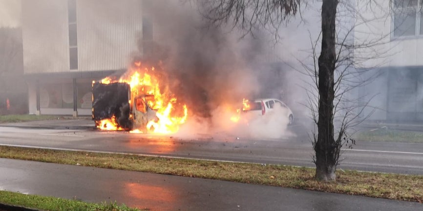 Autobrand in Frastanz