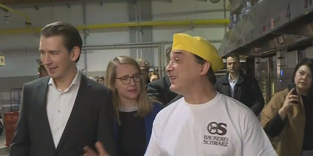 Türkis-grüne Show um 6 Uhr früh in der Bäckerei