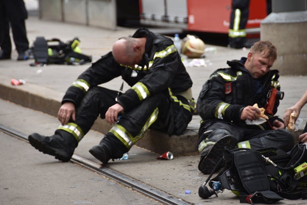 Die ersten Bilder nach dem Feuer-Inferno