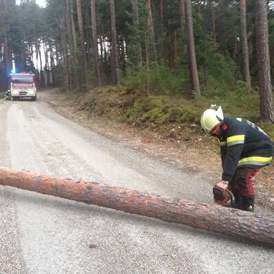 Orkan Felix riss Blechdach in Neunkirchen weg