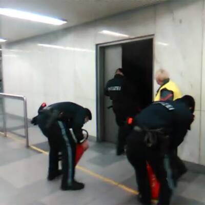 Feuer-Alarm in der Wiener U-Bahn