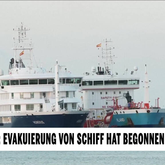 Evakuierung von Seuchen-Schiff dauert an