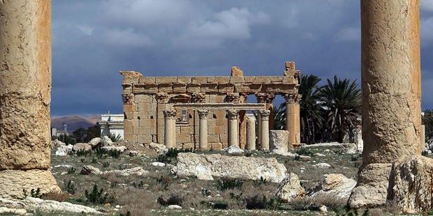 Hier sprengen IS-Barbaren Palmyra-Tempel