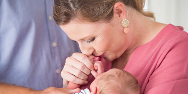 Susanne Raab und ihr Baby