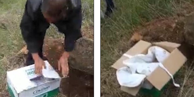 Schock-Video: Baby lebendig im Wald begraben