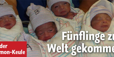 30-Jährige brachte Fünflinge zur Welt