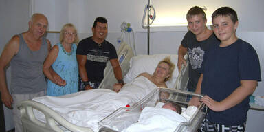 Mutter bringt 6,2-Kilo-Baby auf die Welt