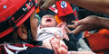 Baby aus Trümmern geborgen
