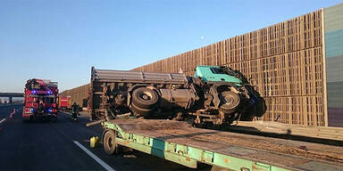 Lkw-Crash auf der S&uuml;dautobahn