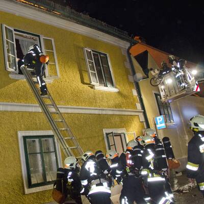 Großbrand in City von Baden