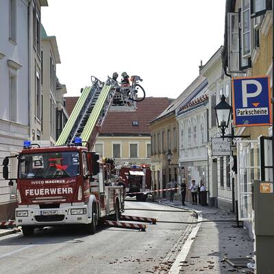 Großbrand in City von Baden