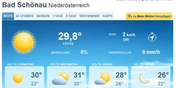 Allzeit-Juni-Rekord in Waidhofen