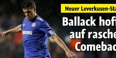 Ballack hofft auf schnelles Comeback