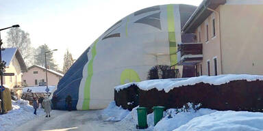 Ballon musste mitten in Salzburg notlanden