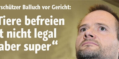 Balluch erntet bei Einvernahme Applaus