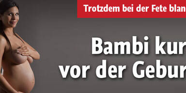 Bambi kurz vor der Geburt