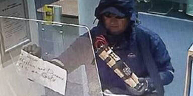 R&auml;uber &uuml;berfiel Bank mit Dynamit in der Hand