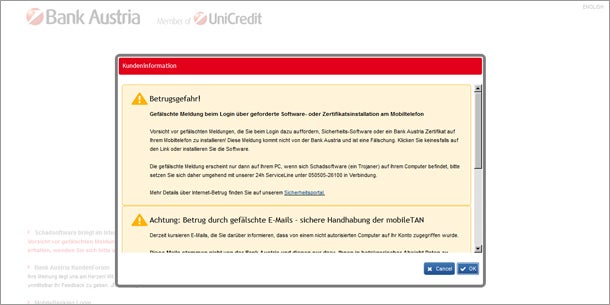 Hackerangriff auf Bank Austria
