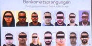 Festgenommen: Das sind  14 Bankomat-Sprenger