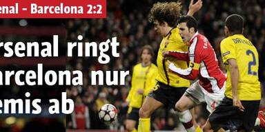 Remis zwischen Arsenal und Barca