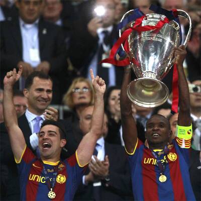 So feierte Barcelona den CL-Triumph