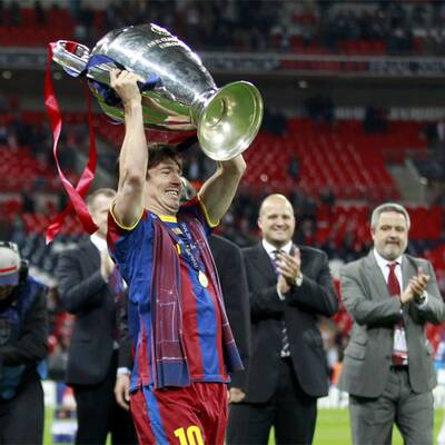 So feierte Barcelona den CL-Triumph