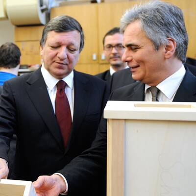 Barroso und Faymann bei 