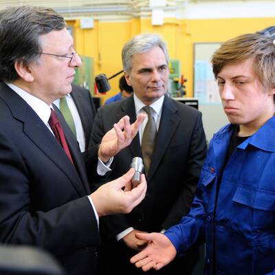 Barroso und Faymann bei 