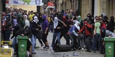 Krawalle baskischer Seperatisten in Nordspanien