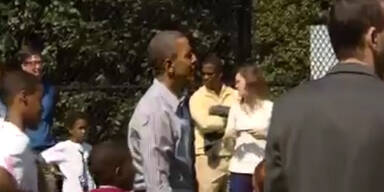 Obama verliert beim Basketball gegen Kinder