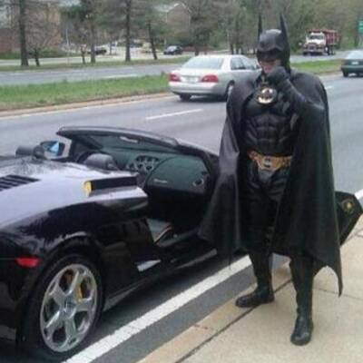 Polizei stoppt Batman