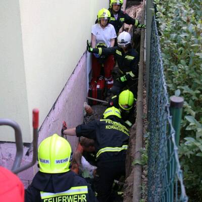 33-Jähriger bis zum Hals verschüttet