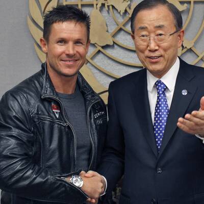 Baumgartner trifft UNO-Boss Ban Ki-moon