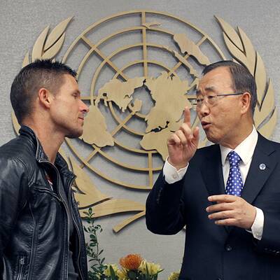 Baumgartner trifft UNO-Boss Ban Ki-moon
