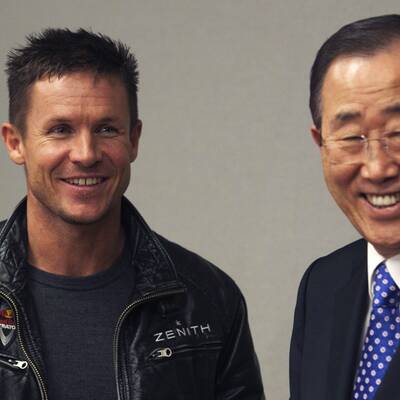 Baumgartner trifft UNO-Boss Ban Ki-moon