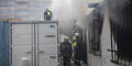 Brand auf Wiener Baustelle