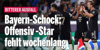 Bayern-Schock: Stürmer-Star fehlt wochenlang